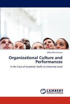 Paperback Organizational Culture and Performances Book