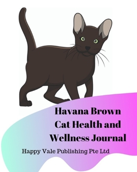 Paperback Havana Brown Cat Health and Wellness Journal Book