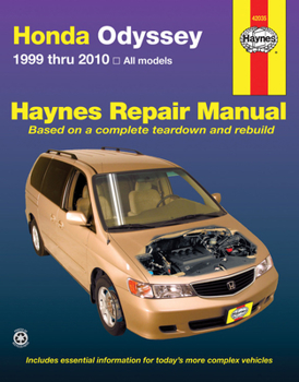 Paperback Honda Odyssey 1999 Thru 2010 Haynes Repair Manual Book