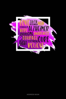 Paperback Alzheimers Awareness Support: Address Book