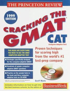 Paperback Cracking the GMAT CAT w/CD-ROM, 1999 Edition Book