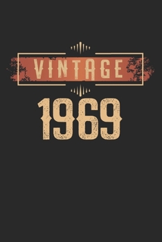 Paperback Vintage 1969: Calendar, weekly planner, diary, notebook, book 105 pages in softcover. One week on one double page. For all appointme Book