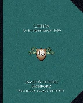 Paperback China: An Interpretation (1919) Book