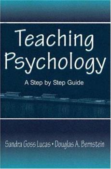Paperback Teaching Psychology: A Step by Step Guide [With CDROM] Book