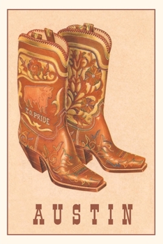 Paperback Vintage Journal Cowboy Boots, Austin Book