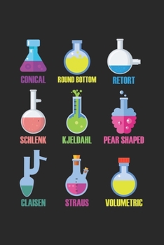 Conical Round Bottom Retort Schlenk Kjeldahl Pear Shaped: Laborglaskolbentypen Chemisch-chemische Chemiker Wissenschaften Notizbuch liniert DIN A5 - ... | Organizer Schreibheft Planer Tagebuch