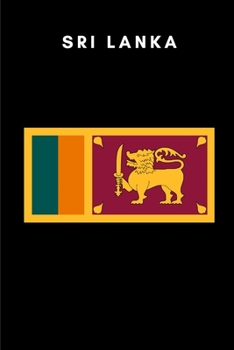 Sri Lanka: Country Flag A5 Notebook to write in with 120 pages
