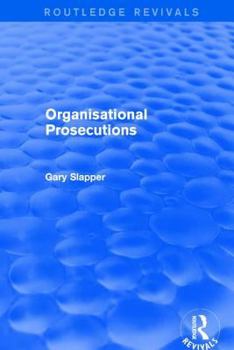 Hardcover Organisational Prosecutions Book