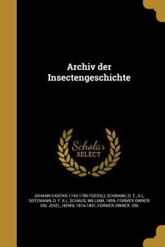Paperback Archiv der Insectengeschichte [German] Book