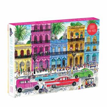 Galison 9780735355330 Michael Storrings Cuba Jigsaw Puzzle, Multicolor
