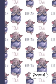 Paperback Journal: Funny Elephant Doing Yoga Themed Diary with Blank Lined Notebook Paper Book