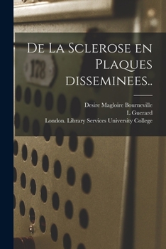 Paperback De La Sclerose En Plaques Disseminees.. Book