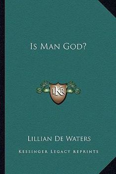 Paperback Is Man God? Book