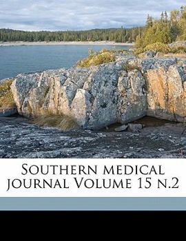 Paperback Southern Medical Journal Volume 15 N.2 Book