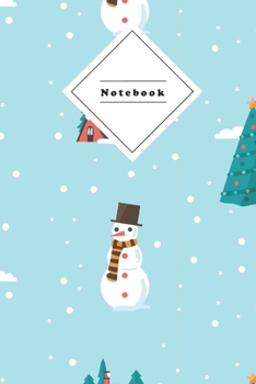 Composition Notebook: Journal Notepad for under $8 | 120 Sheets Wide Ruled Lined Paper | Perfect for School, Work, Students, Teacher | Cute Snowman Winter Edition Coverdesign