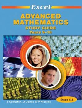 Paperback Excel Advanced Mathematics Study Guide Years 9-10 Book