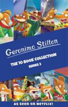 Paperback Geronimo Stilton: The 10 Book Collection Series 3 Box Set (A Cheese-Coloured Camper Van, The Search for Sunken Treasure, The Mona Mousa Code ... The ... Of The Fire Ruby, The Mouse Island Marathon) Book