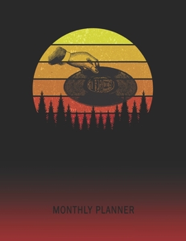 Monthly Planner: Vinyl Record | 2 Year Planning for Jan 2020 to Dec 2021 | Retro Vintage Sunset Cover | January 20 - December 21 | Planning Organizer ... | Plan Days, Set Goals & Get Stuff Done