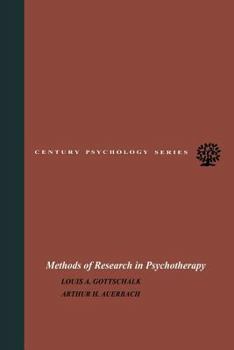 Paperback Methods of Research in Psychotherapy Book