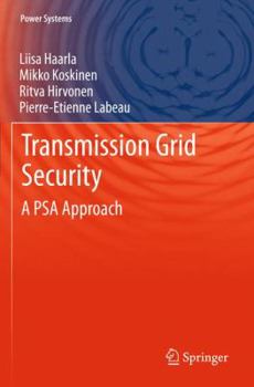 Hardcover Transmission Grid Security: A Psa Approach Book
