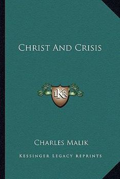 Paperback Christ And Crisis Book