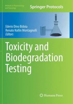 Paperback Toxicity and Biodegradation Testing Book