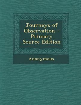 Paperback Journeys of Observation Book