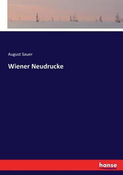 Paperback Wiener Neudrucke [German] Book