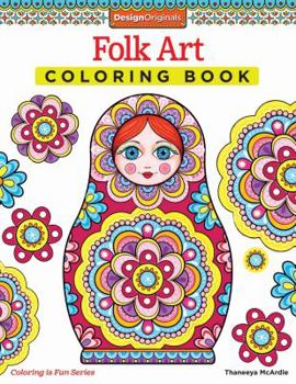 Paperback Folk Art Coloring Book