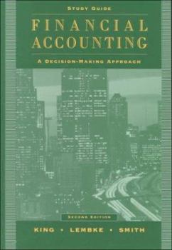 Paperback Financial Accounting, Study Guide: A Decision-Making Approach Book