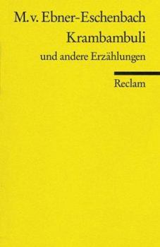 Paperback Krambambuli Und Andere Erzahlungen [German] Book