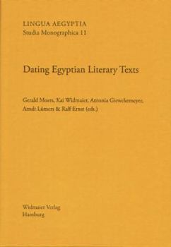 Hardcover Dating Egyptian Literary Texts [French] Book
