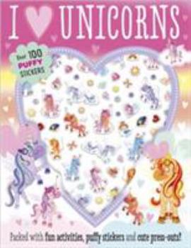 Paperback I Love Unicorns Puffy Sticker Activity Book