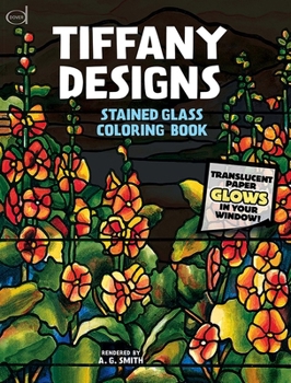 Paperback Tiffany Designs Stained Glass Coloring Book
