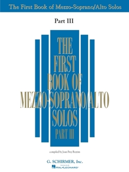 Paperback First Book of Mezzo-Soprano Solos - Part III Book