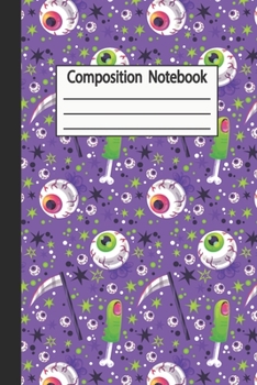 Composition Notebook: Halloween Wide Ruled Journal, Notebook, Diary for Adult Writing |120 Pages | 6 x 9"|