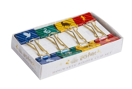 Paperback Harry Potter: Hogwarts Binder Clips (Set of 8) Book