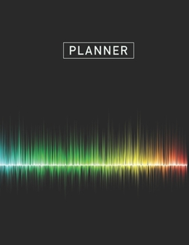 Planner: Rainbow SoundwavesAnime & Chill 2 Year Monthly Planner with Note Pages (24 Months) | Jan 2020 - Dec 2021 | Month Planning | Appointment ... | Plan Each Day, Set Goals & Get Stuff Done