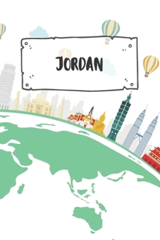 Jordan: Dotted Travel Diary Notebook or Journey Dotted Grid Journal - Holiday Trip Pocketbook for Men and Women with Dots