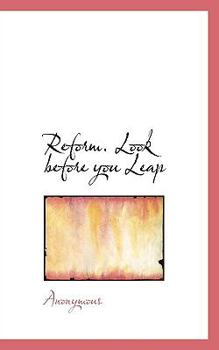 Paperback Reform. Look Before You Leap Book