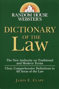Paperback Random House Webster's Dictionary of the Law [Large Print] Book