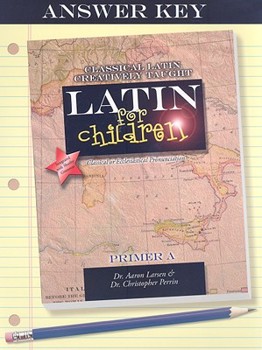 Paperback Latin for Children: Primer A Answer Key Book
