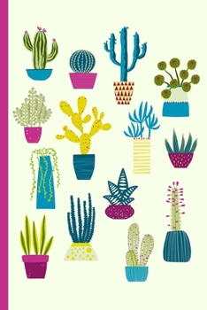 Weekly Planner: A Week to View Diary and Organiser - Monday Start with Cactus Garden Cover Art