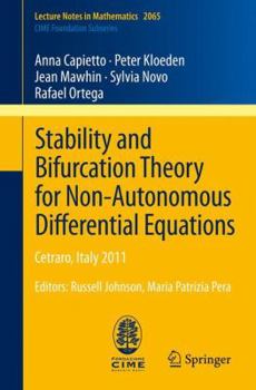 Paperback Stability and Bifurcation Theory for Non-Autonomous Differential Equations: Cetraro, Italy 2011, Editors: Russell Johnson, Maria Patrizia Pera Book