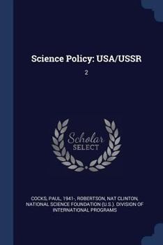 Paperback Science Policy: Usa/Ussr: 2 Book