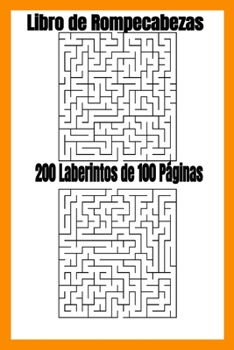 Paperback Libro de rompecabezas 200 Laberintos de 100 páginas [Spanish] Book