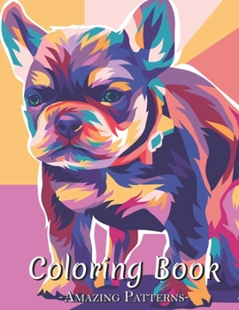Paperback Animal, Beautiful Animal Portraits To Color, De-Stress And Relaxing Abstract Patterns, Coloring Book For Adult Coloring, Seniors And Beginners ( bulld Book