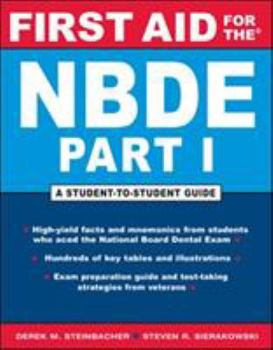 Paperback First Aid for the NBDE Part I (First Aid Series) Book