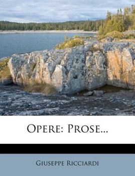 Paperback Opere: Prose... [Italian] Book
