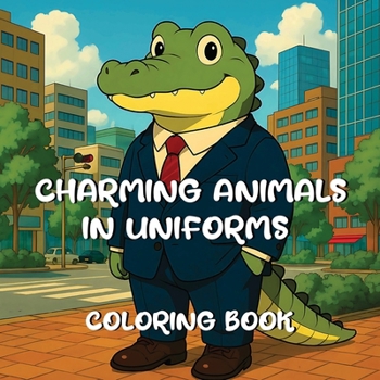 Paperback Charming Animals In Uniforms: Coloring Book